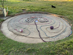 Handmade Rope Labyrinth