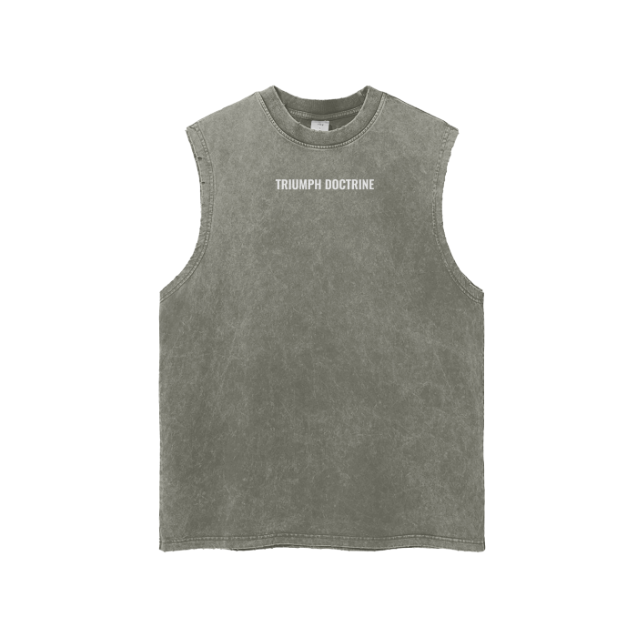 Thumbnail: Snow Washed Frayed Hem Tank Top