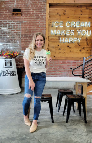 Ice Cream Makes You Happy T-Shirt in Oatmeal