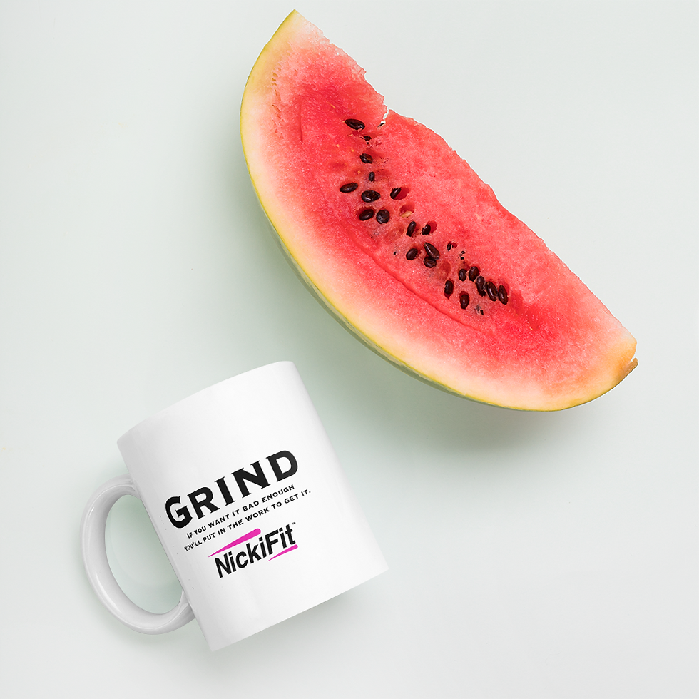Thumbnail: #GRIND White Glossy Mug