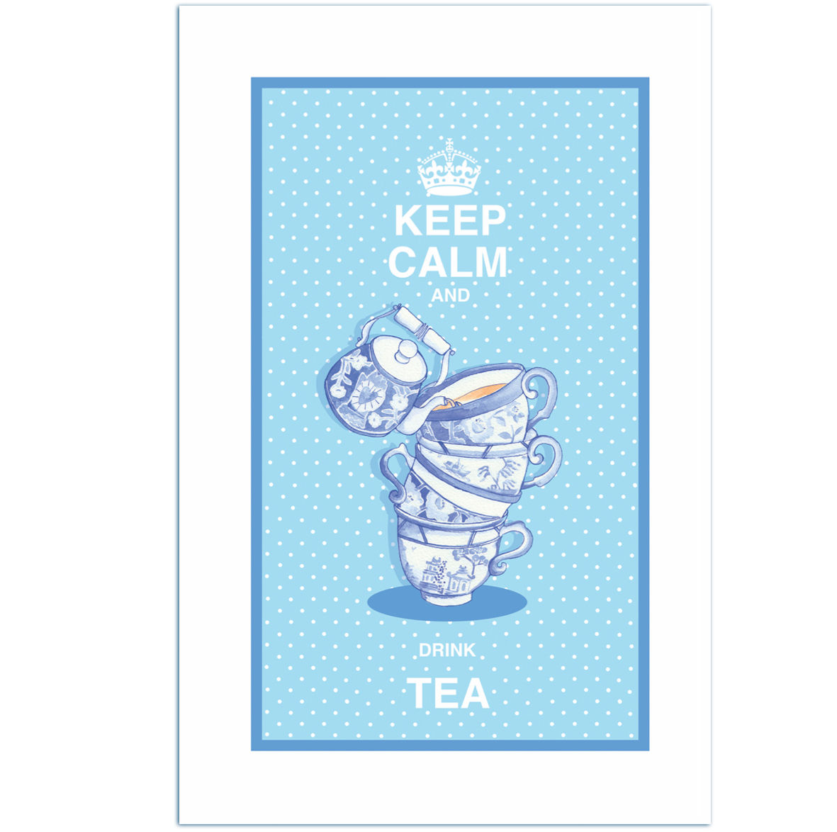 Keep Calm and Drink Tea Teatowel Set of 6 £3.50 per unit