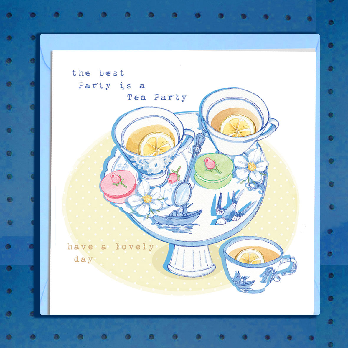 Willow Love Birds Range Greeting Card set of 6 Tea Party