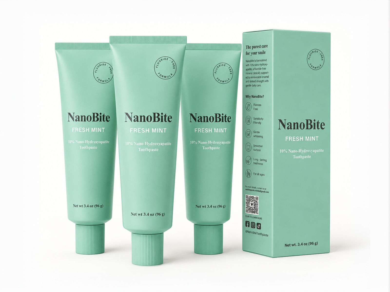 NanoBite Mint Toothpaste (3 pack)