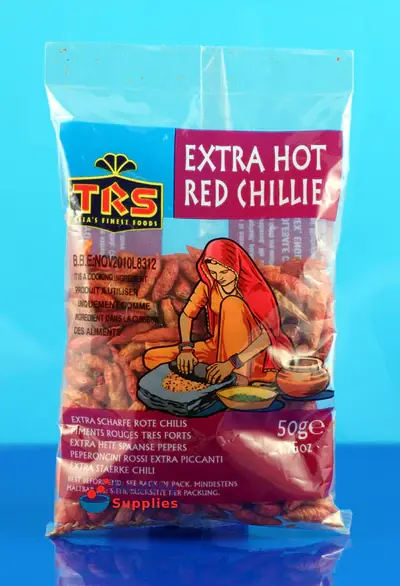 TRS  Extra hot whole chillies 50g