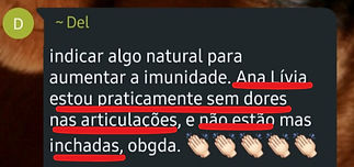Depoimento de cliente Iniciação às Plantas Medicinais