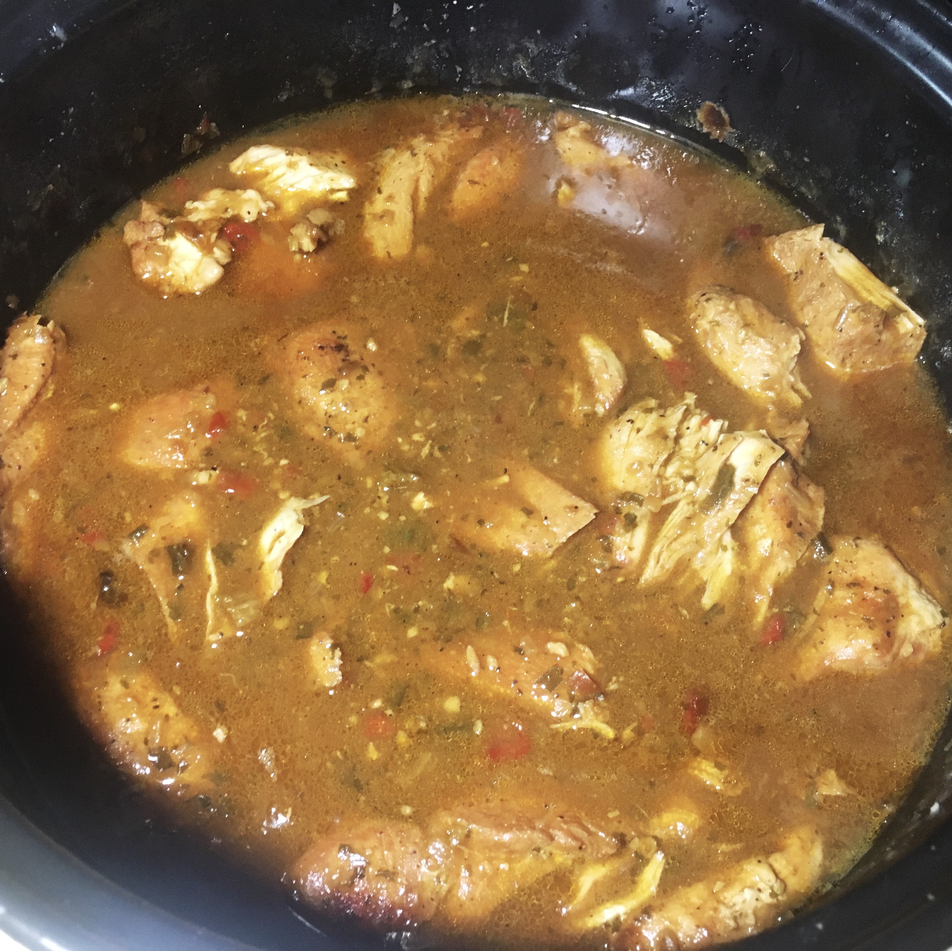 Chicken in a gravy