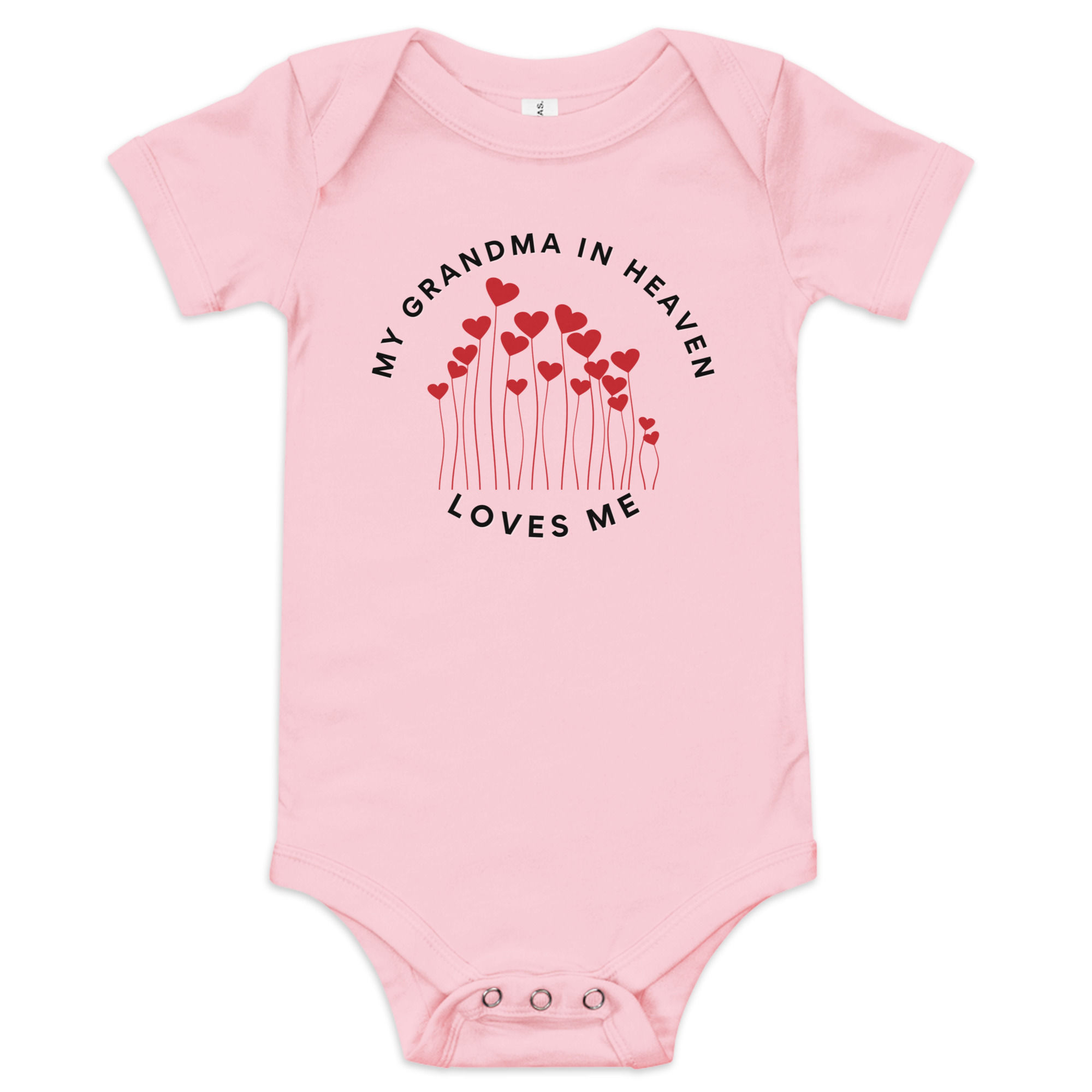 My Grandma In Heaven Loves Me Baby short sleeve one piece