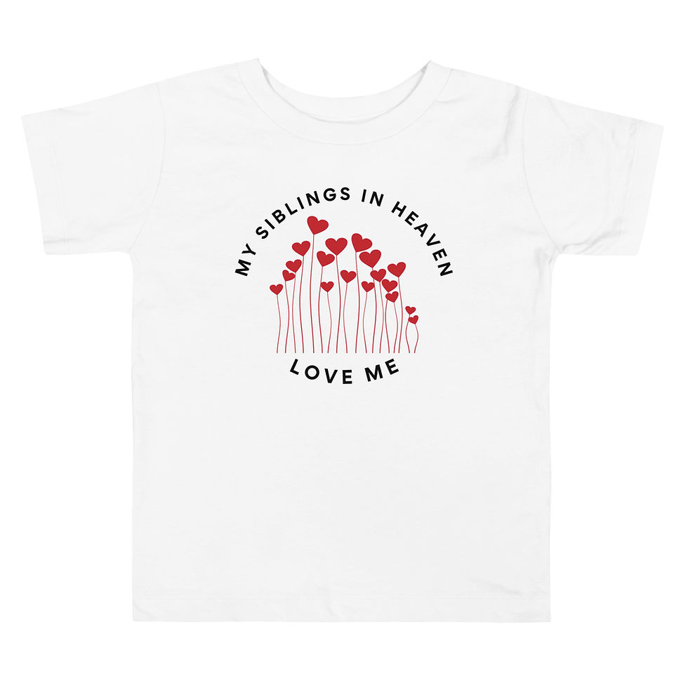 Thumbnail: My Siblings In Heaven Loves Me Toddler Short Sleeve Tee