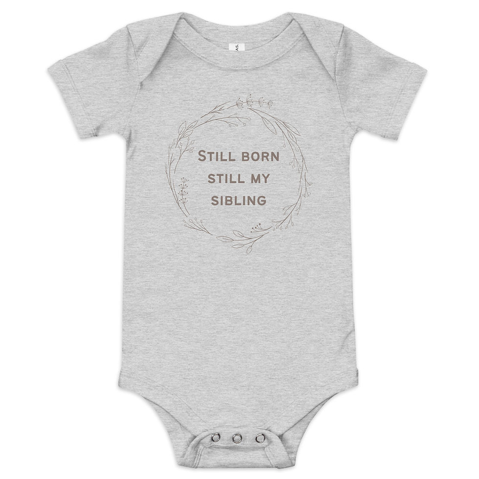 Thumbnail: Still Born Still My Sibling Baby short sleeve one piece