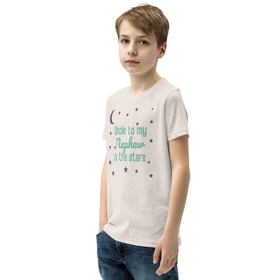 Thumbnail: Uncle to my Nephew in the Stars Youth Short Sleeve T-Shirt