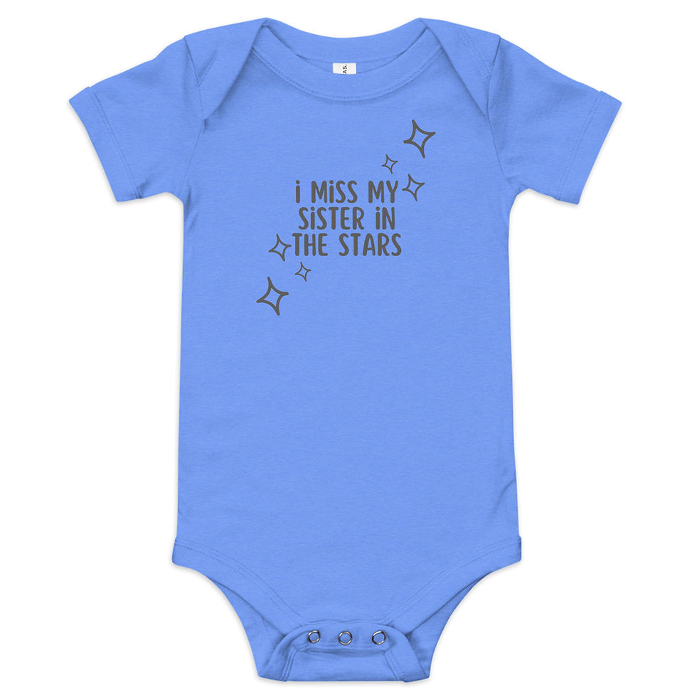 Thumbnail: I Miss My Sister in the Stars Baby short sleeve one piece