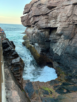 Thunder Hole in Acadia National Park. 