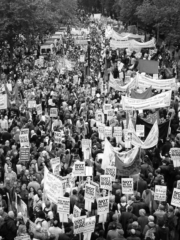 Protest gegen den Irakkrieg in London