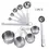Thumbnail: 8/10/11Pcs Steel Measuring Cups