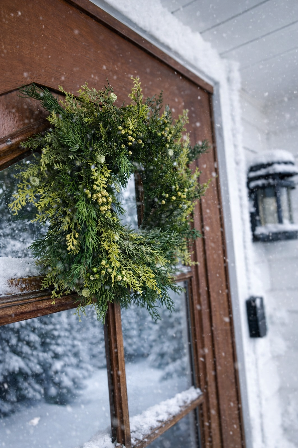 Thumbnail: Thuja Julekrans med bær