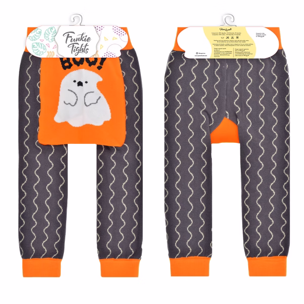 Ghost Boo Halloween -  Baby Funkie Tights Legging Pants - Image 5