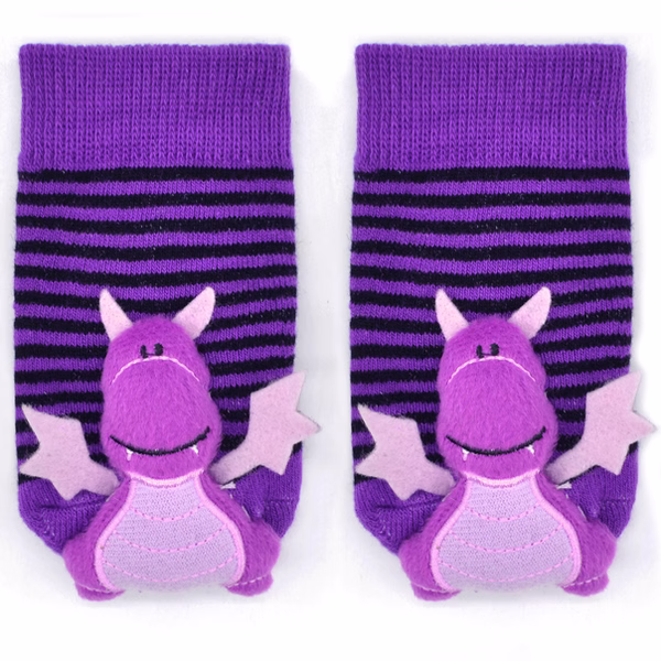 Purple Dragon Boogie Toes Rattle Socks - Image 2