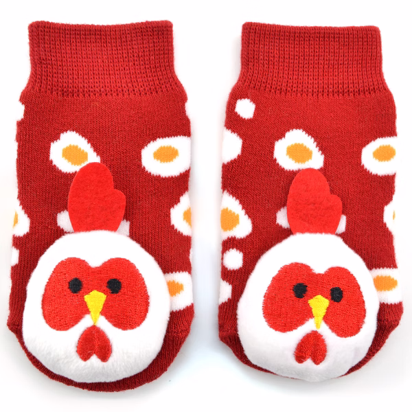 Chicken Boogie Toes Rattle Socks - Image 2