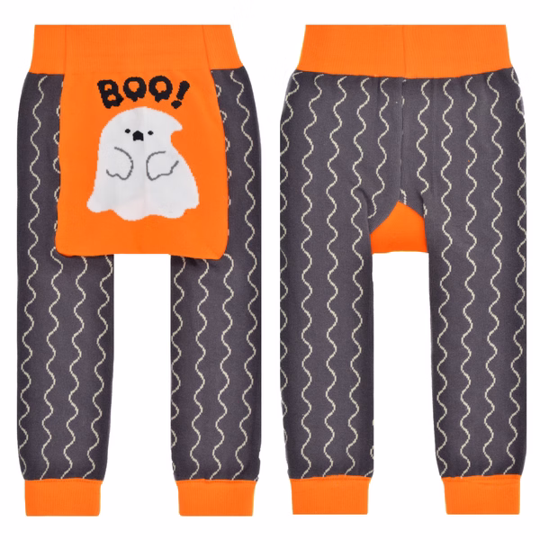 Pumpkin & Ghost, 3-Pc Boogie Toes, Tight & Tee Baby Premium Gift Set - Image 5