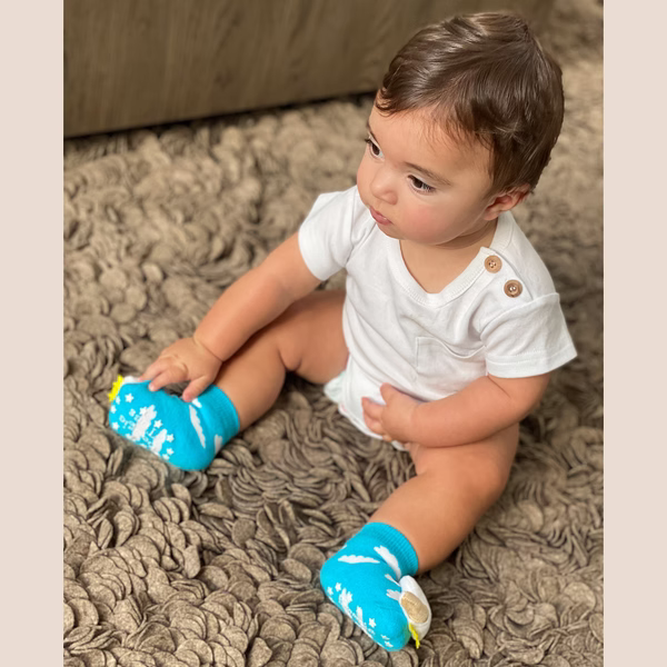 White Boogie Tees Bodysuit Tshirt - Natural Wood Button - Image 3