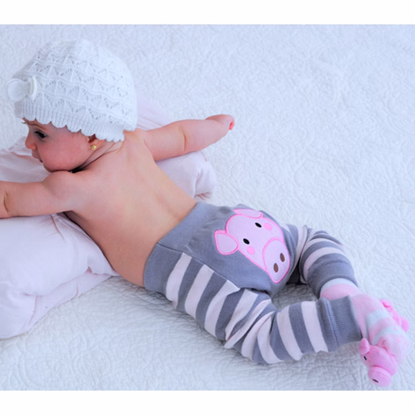 Pink Pig, 3-Pc Boogie Toes, Tight & Tee Baby Premium Gift Set - Image 9
