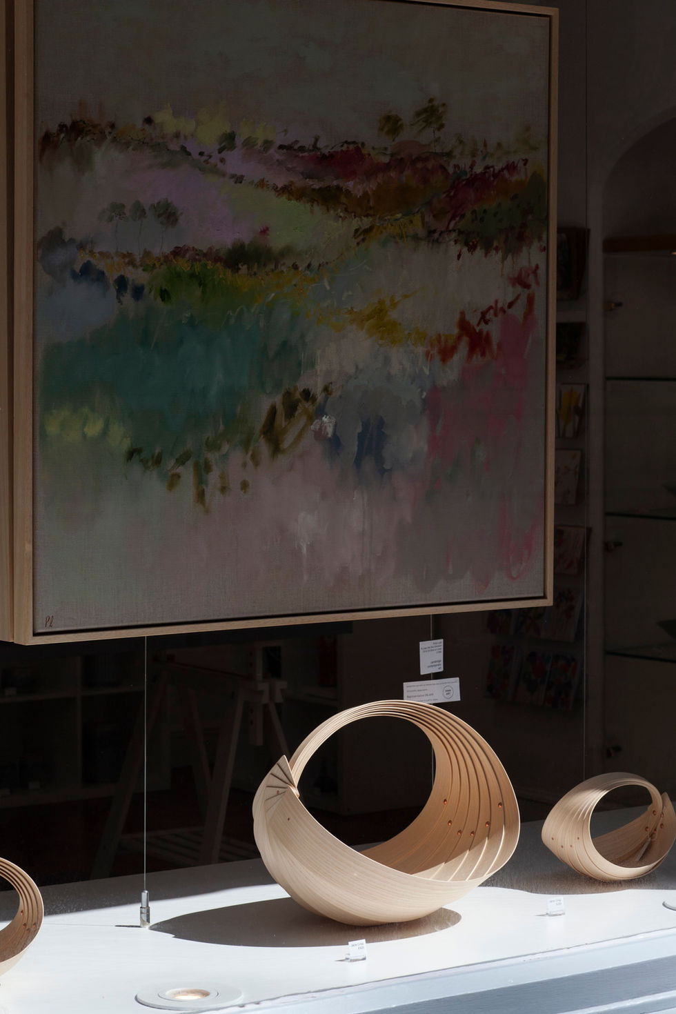 #TheseGentleLands #CambridgeContemporaryCrafts #FunctionalSculpture #SteamBentWood #HeritageCraft #MindfulInteriors #Sculptur