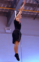 children trampolining