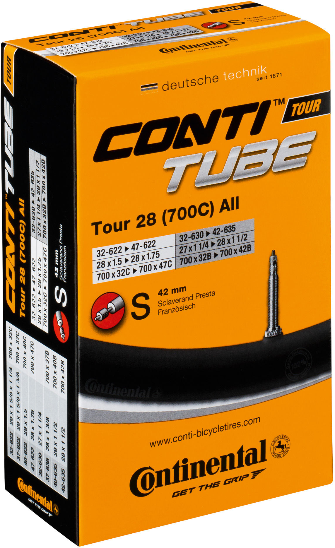 Continental Tour 700 x 32 - 47C 40mm Schrader inner tube