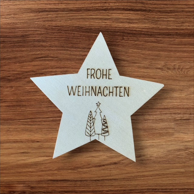 Miniaturbild: Holzanhänger mit Gravur | Personalisierte Geschenkanhänger