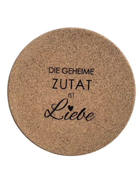 Miniaturbild: Topfuntersetzer Kork mit Gravur