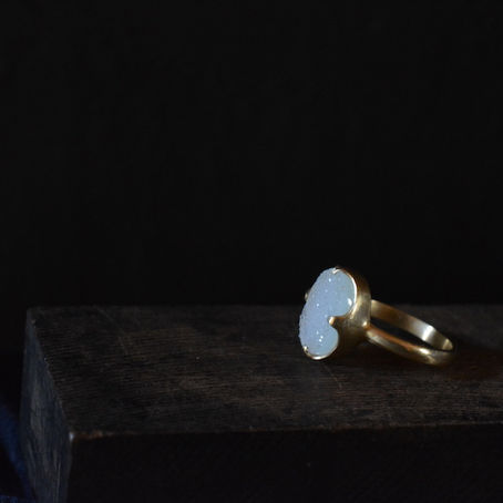 quartz agate ring