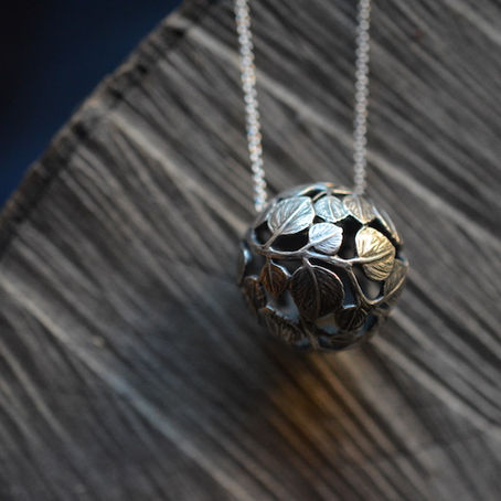 poplar ball pendant