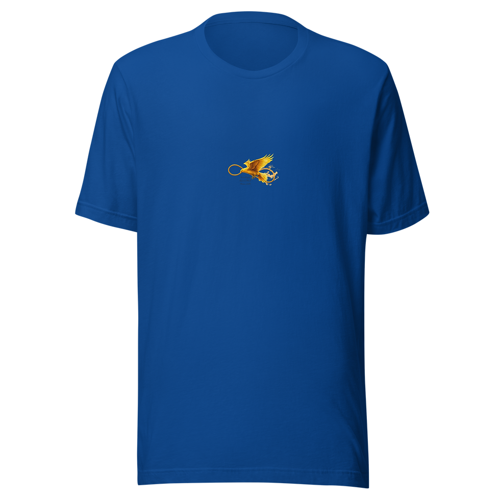 Blue Magnet t-shirt with small chest logo