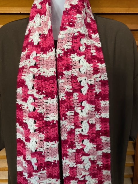 Thumbnail: Heart Scarf Multiple Colors with or without PomPoms