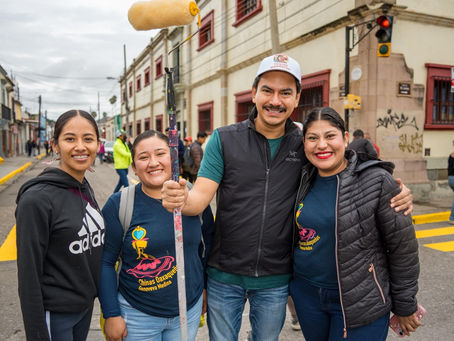 Tequio vecinal fortalece la limpieza y el orden en el Centro Histórico