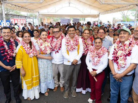 Inaugura Salomón Jara obras de infraestructura en el Istmo.