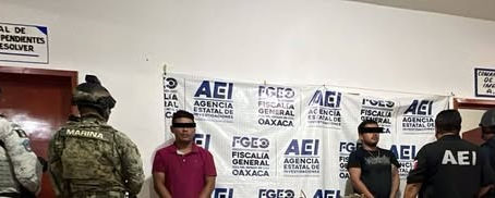 Fiscalía de Oaxaca realiza cateos en el Istmo y detiene a dos personas que agredieron con disparos de arma de fuego a la AEI.
