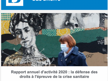 Rapport annuel d’activité 2020 du Défenseur des droits 