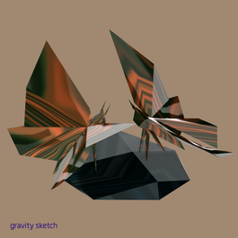 Low Poly Butterfly Couple