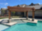 Swimming pool with wooden pergola in a property Portfolio