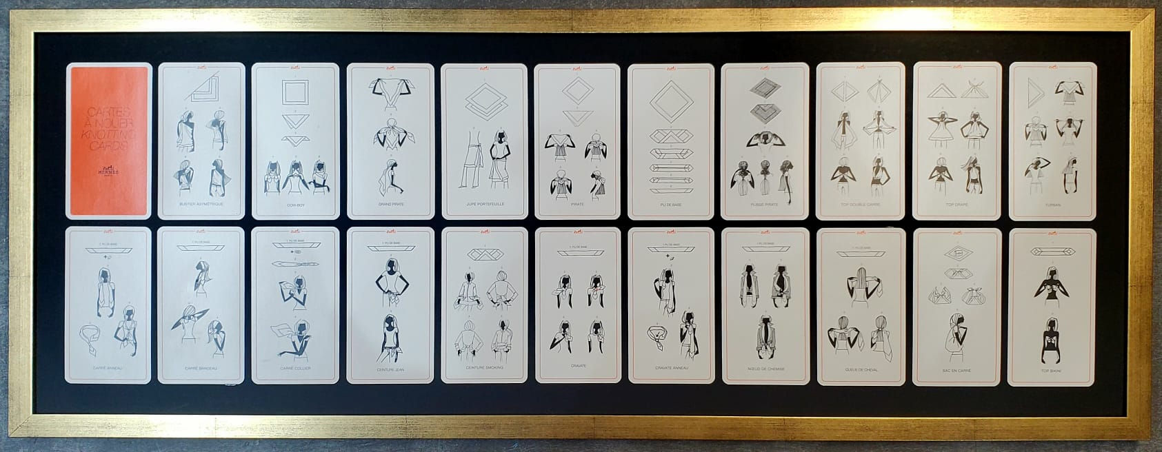 Instruction Cards Playing Card Set How To Tie A Silk Scarf