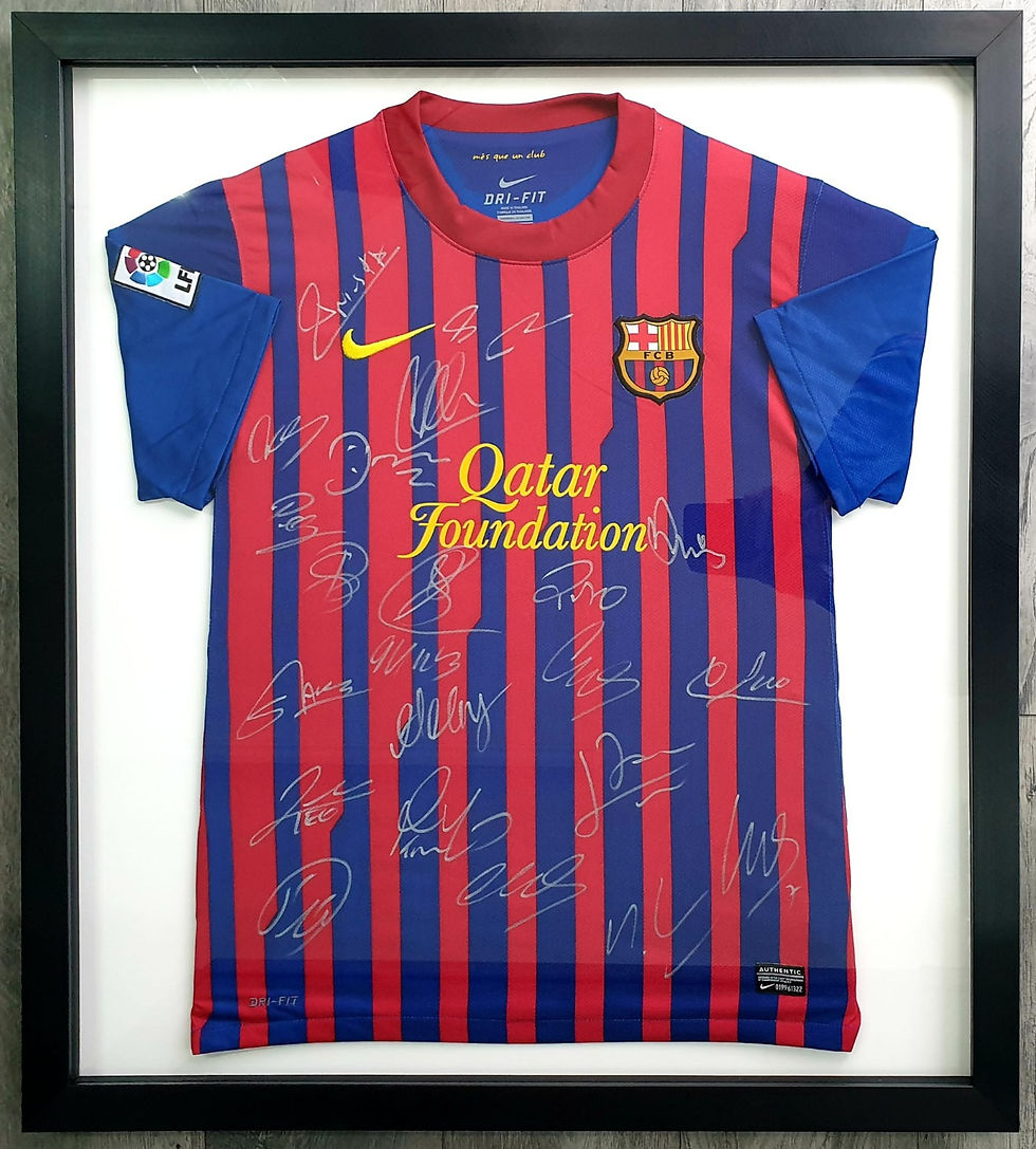 Signed Football Shirt Sports Autograph Memorabilia Box Frame