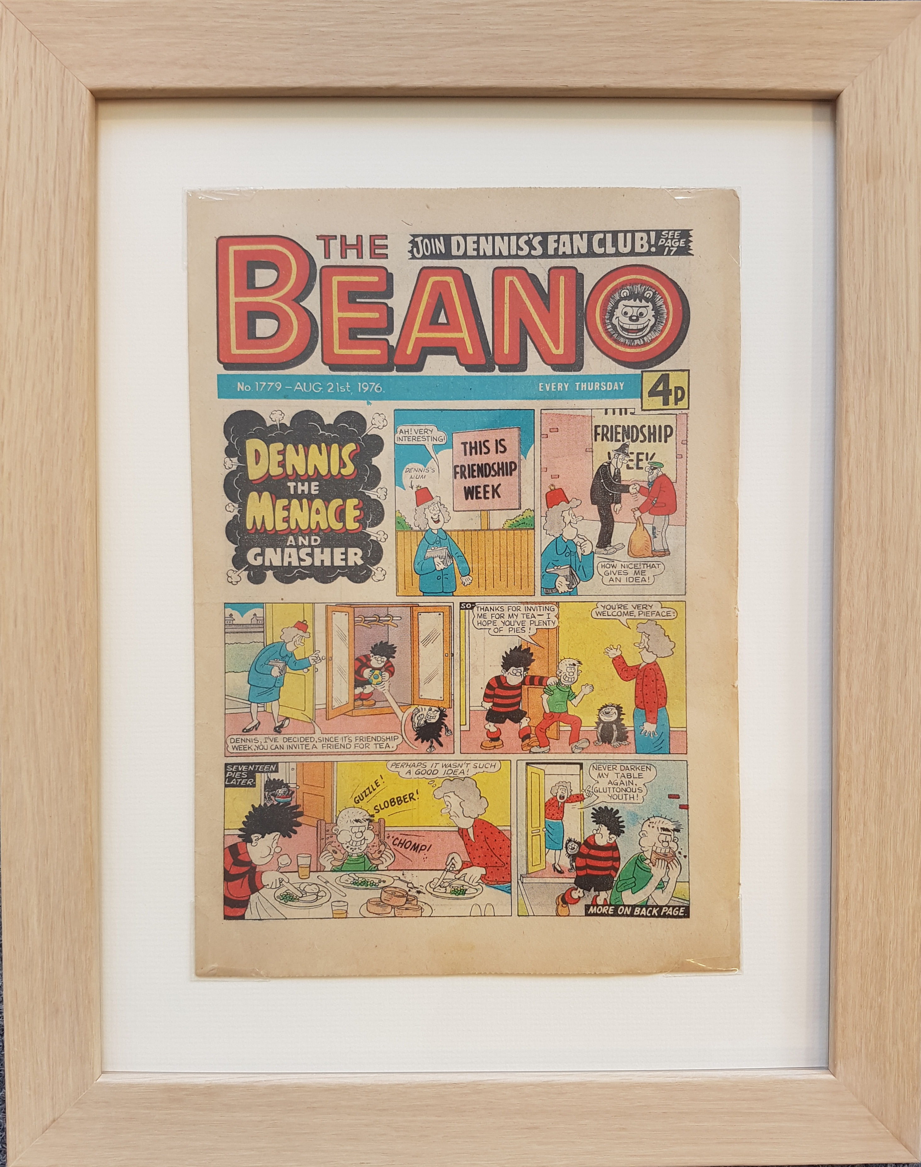 Beano Children's Comic Book Family Keepsakes Pet Memorial Birth Wedding Anniversary Baby
