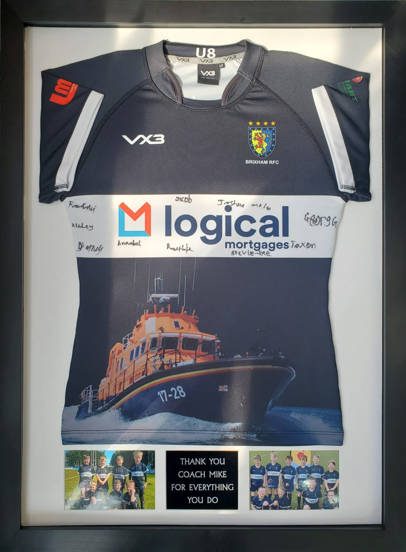 Brixham Youth Rugby Shirt Coach Team Gift Signed