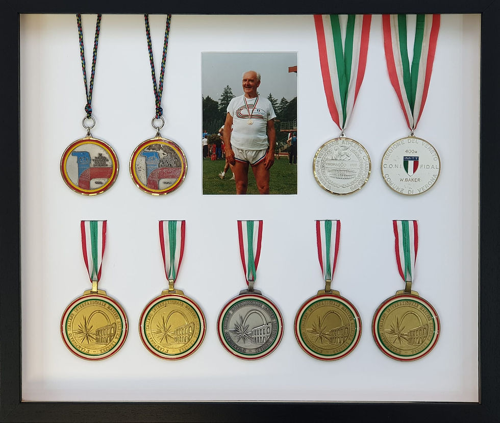 Athletics Sport Medals Box Frame