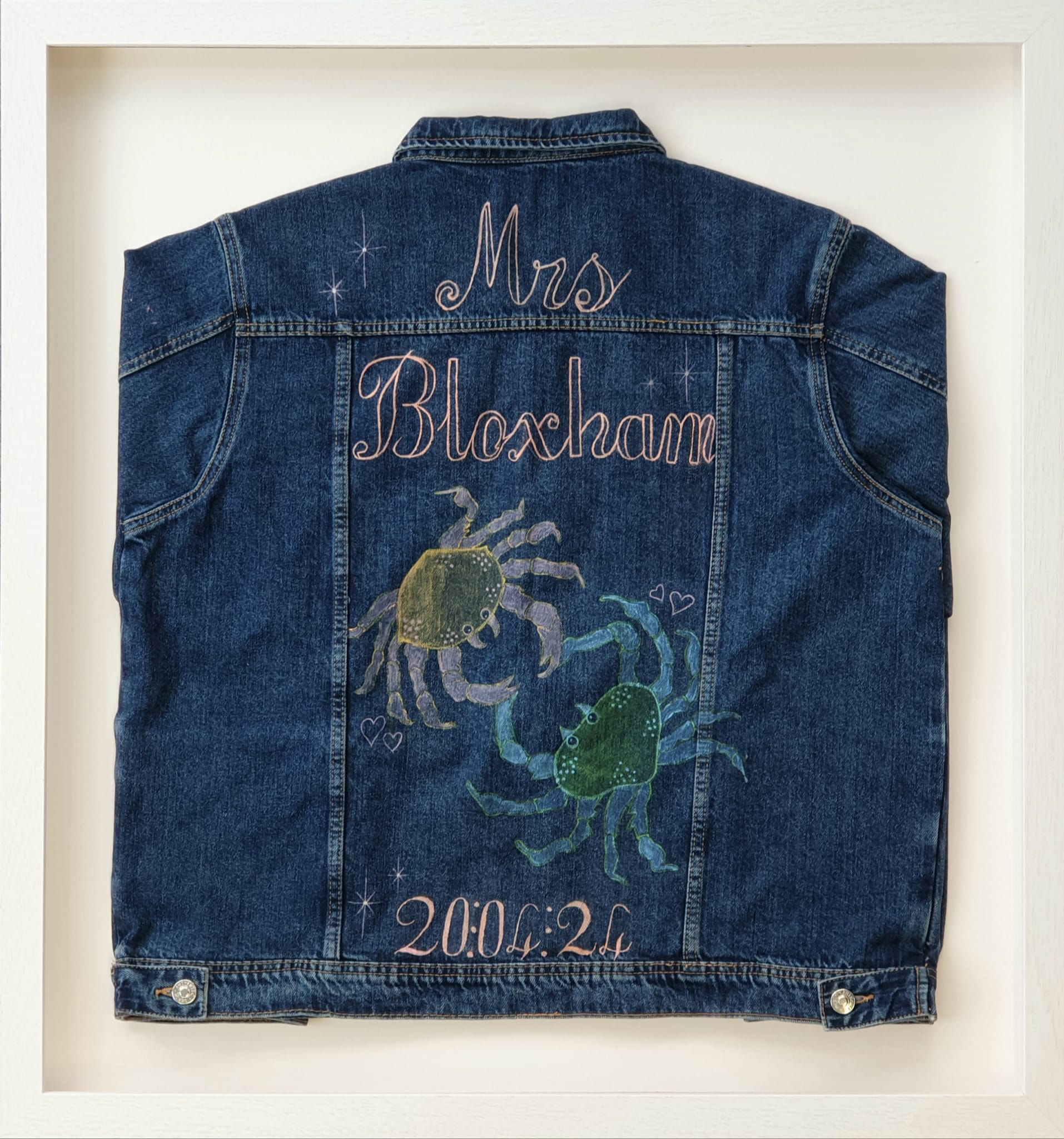 Wedding Framing Denim Jacket Box Frame