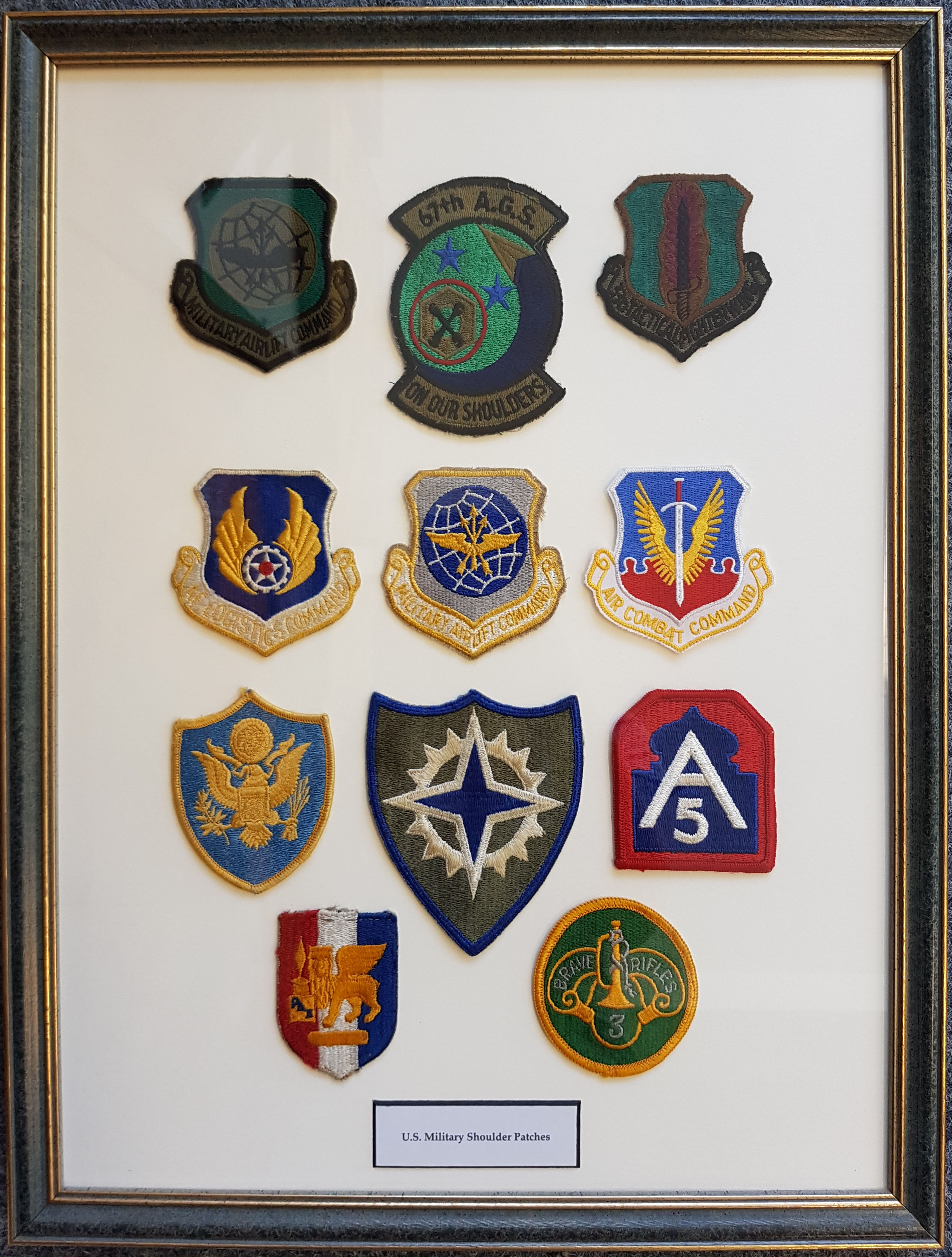 Military Shoulder Patches World War 1 2 WW1 WW2 Vintage Antique Collectibles