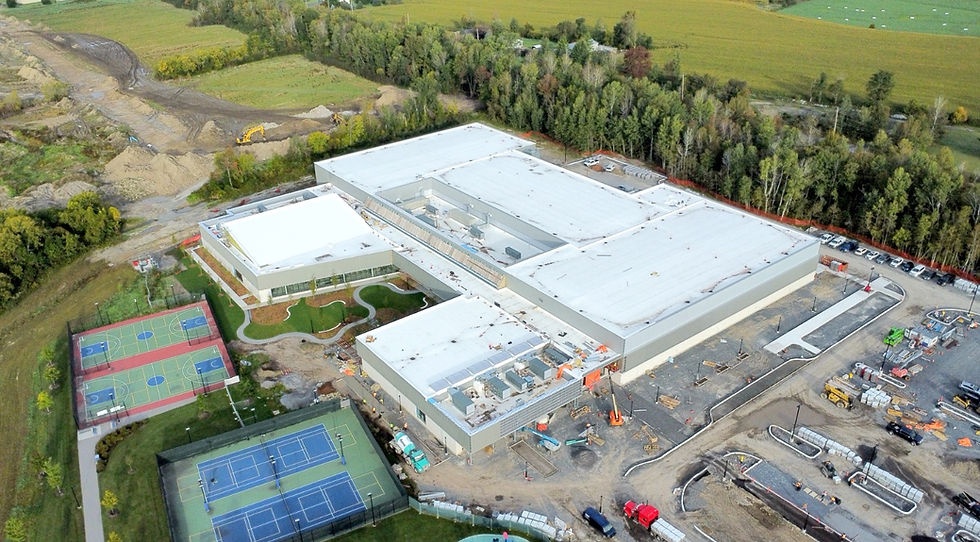 Aerial view of the Russell Township Recreation Complex. Photo by the Township of Russell.