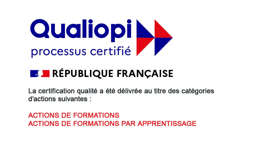 Logo du processus certifié Qualiopi