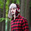 Thumbnail: Red Wool Blend Buffalo Check Aviator Trapper Hat with Faux Fur
